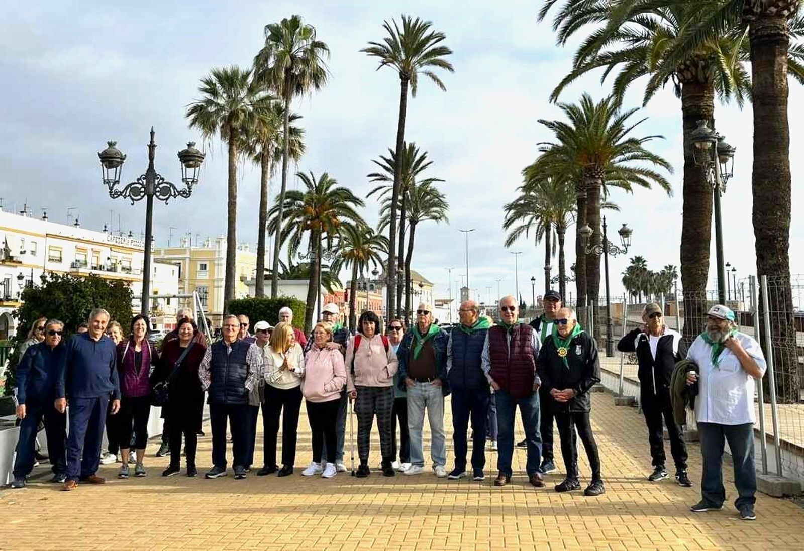 Participante en la primera caminata saludable.