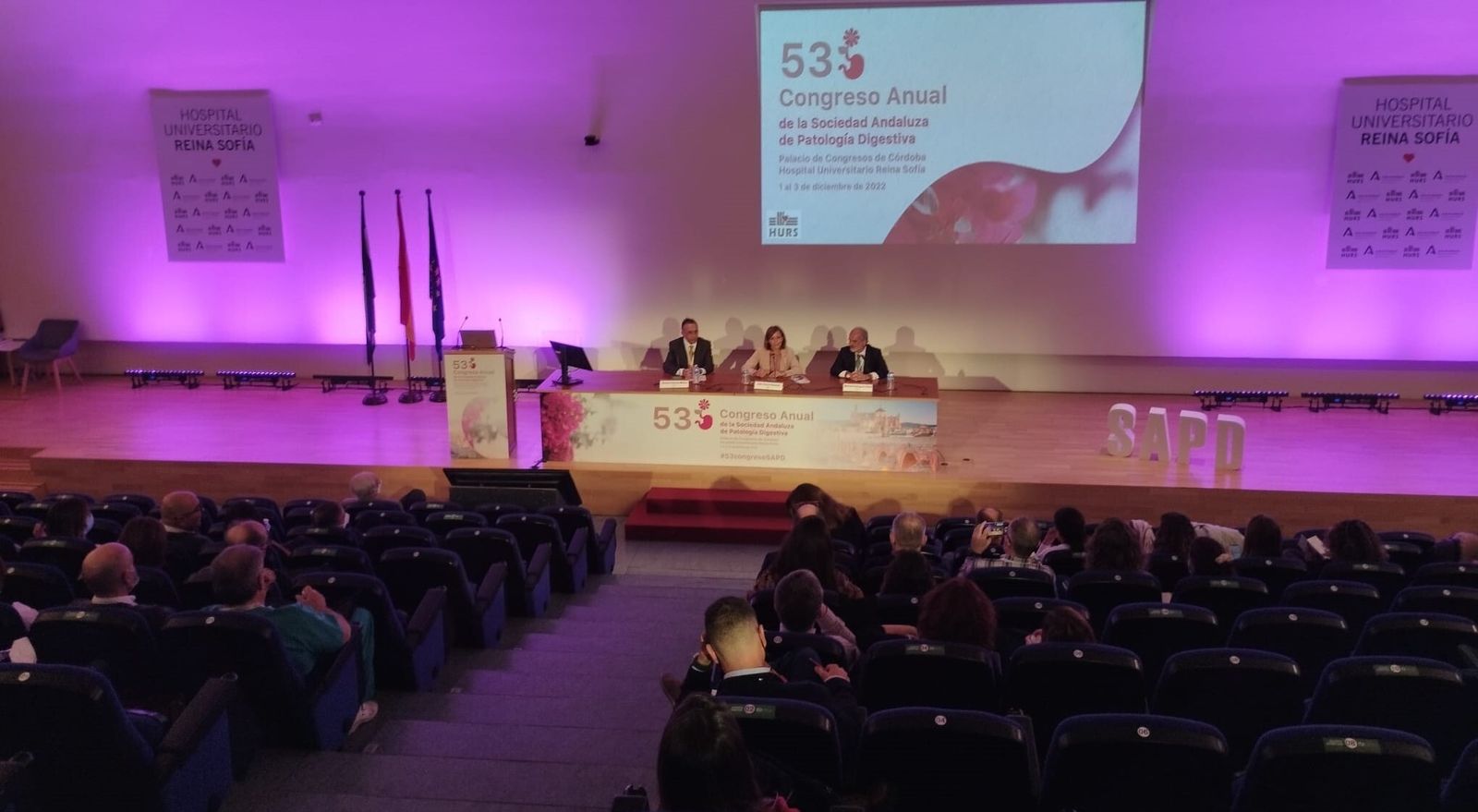 Apertura del congreso en el Hospital Reina Sofía de Córdoba.