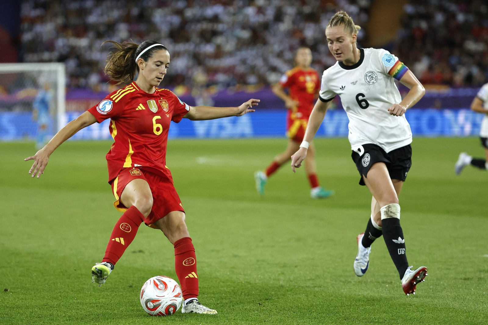 Las mejores imágenes de la semifinal Alemania-España de la Eurocopa femenina