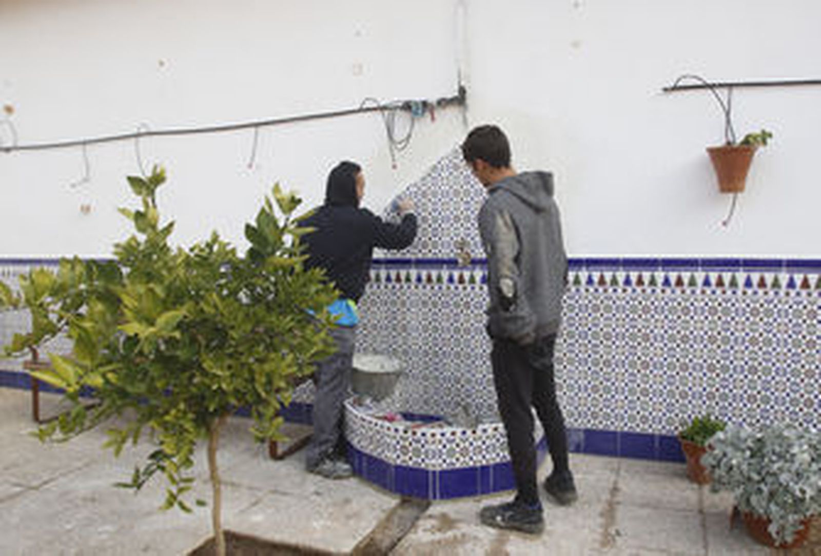 Una de las actividades para menores infractores en Granada