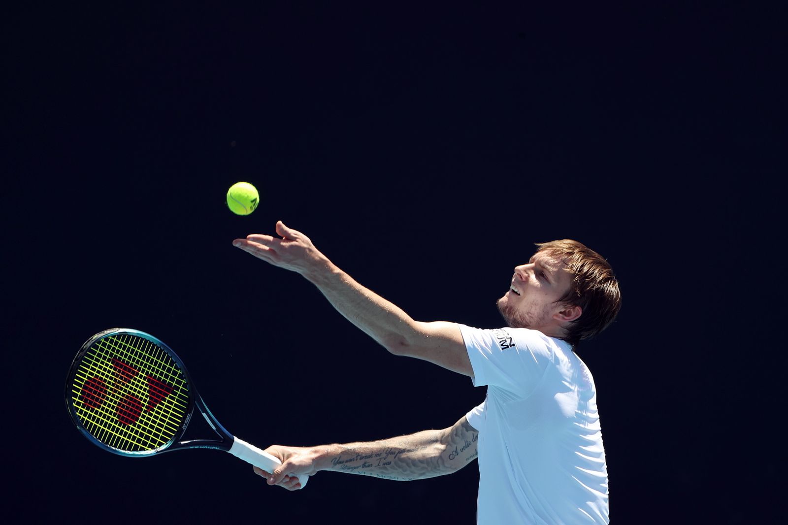 Las fotos del Davidovic - Bublik en el Open de Australia