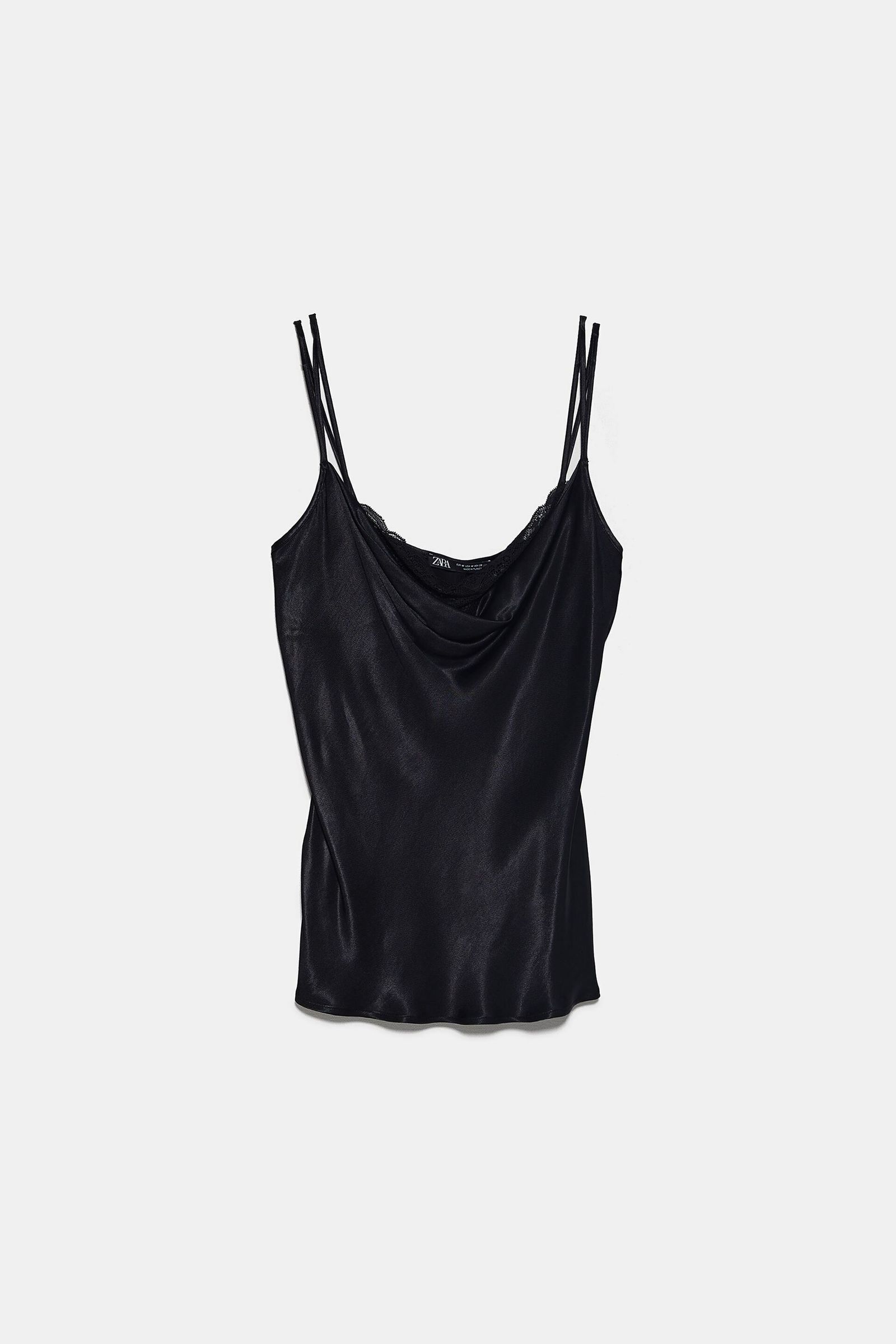 Top lencero negro Zara