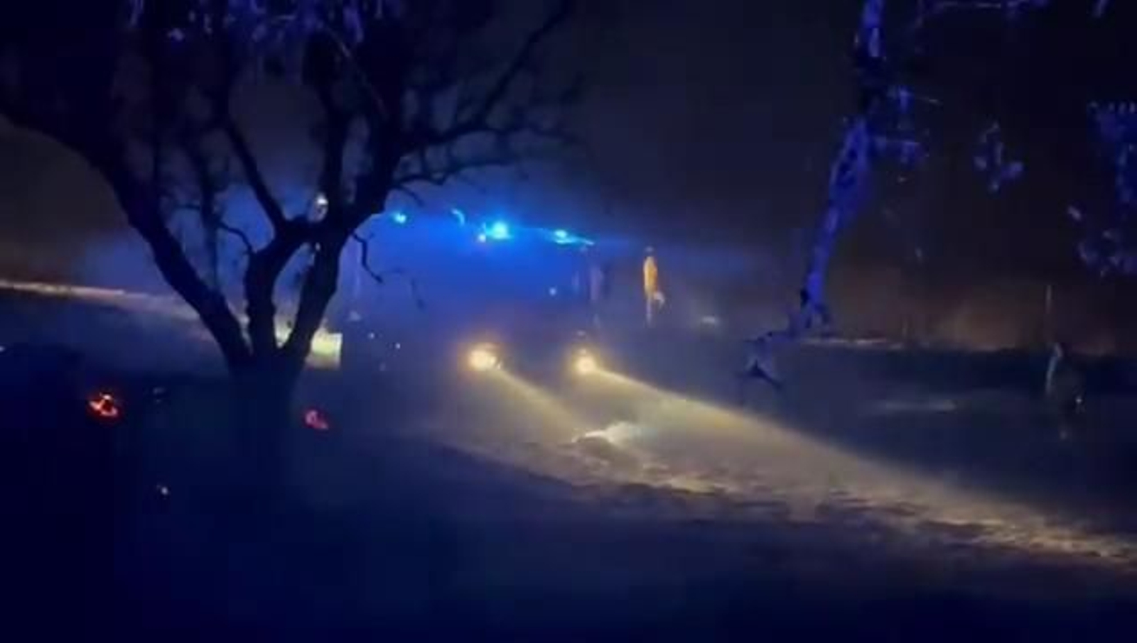 Infoca trabaja en la extinción de un incendio forestal.