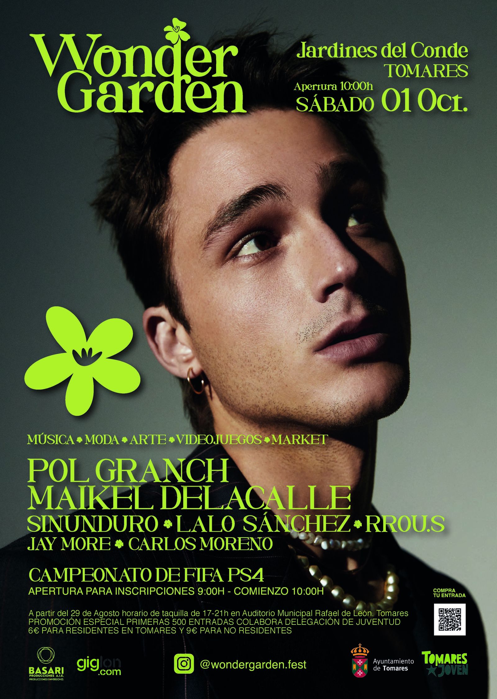 Tomares celebra mañana el I Festival Joven "Worden Garden" de música, moda, videojuegos y talento joven