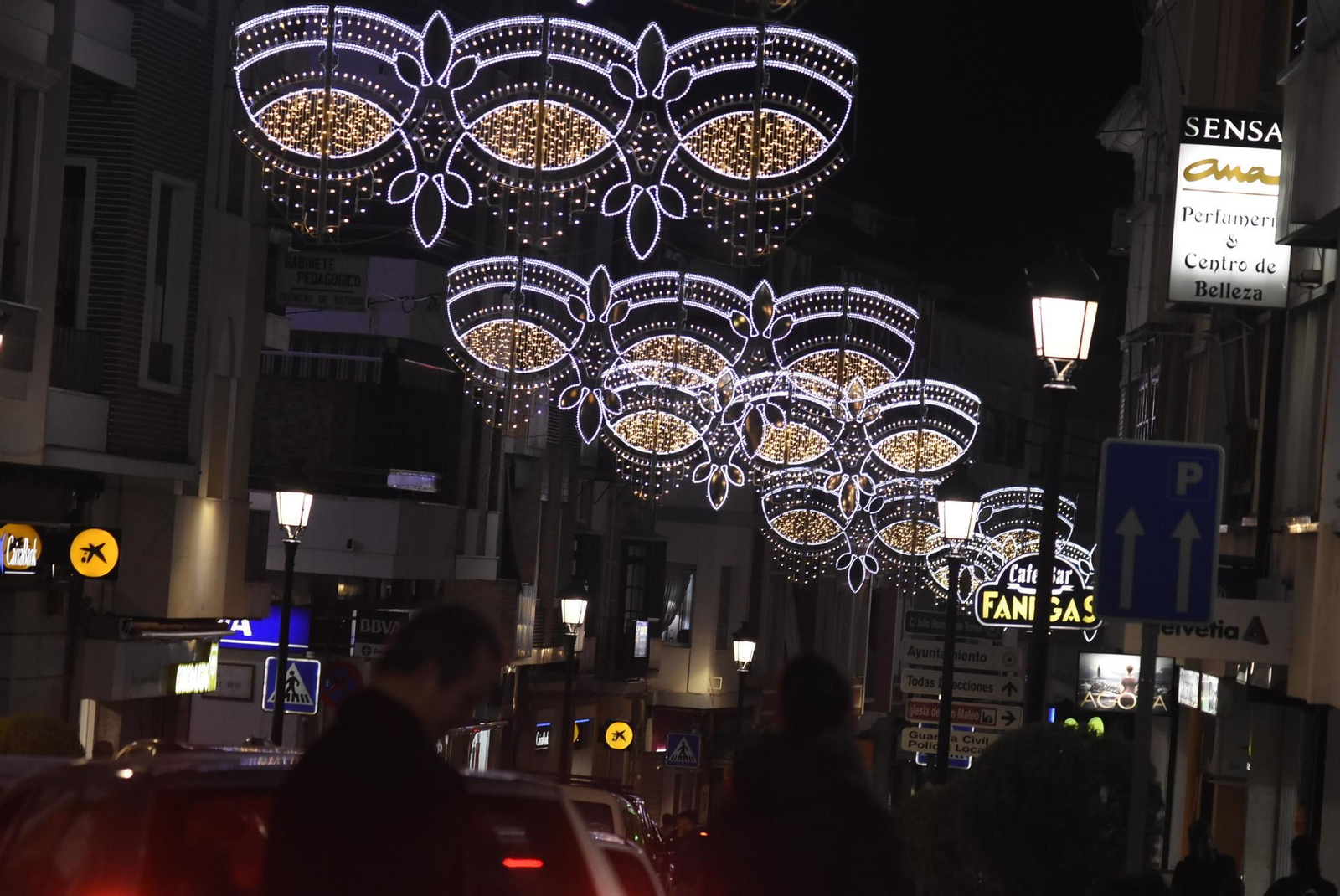 Las imágenes del alumbrado navideño de Lucena