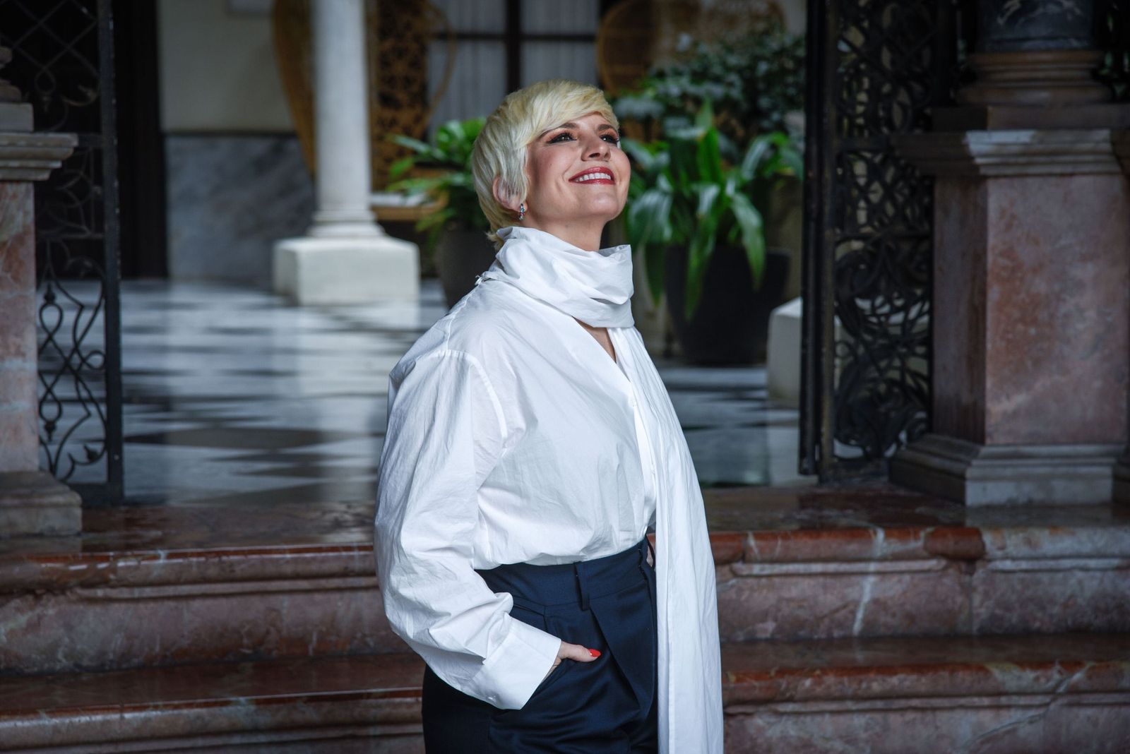 Pasión Vega (Madrid, 1976), fotografiada esta semana en el Hotel CoolRooms Palacio Villapanés de Sevilla.