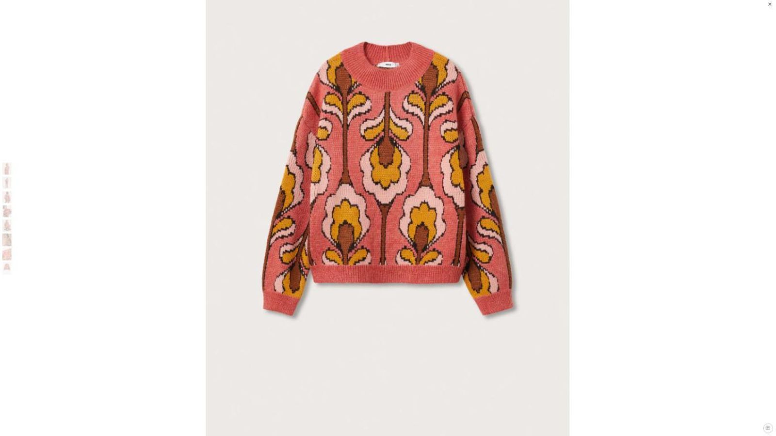 Jersey con estampado de flores de Mango.