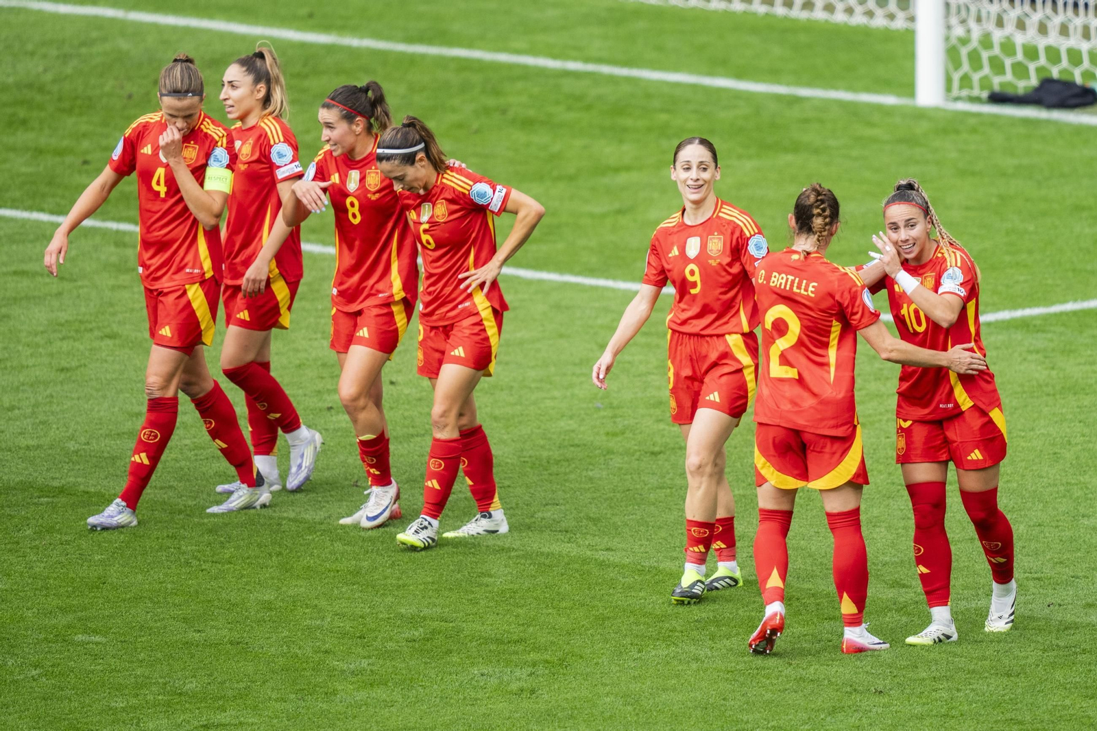 Las mejores imágenes de la final España - Inglaterra de la Eurocopa femenina