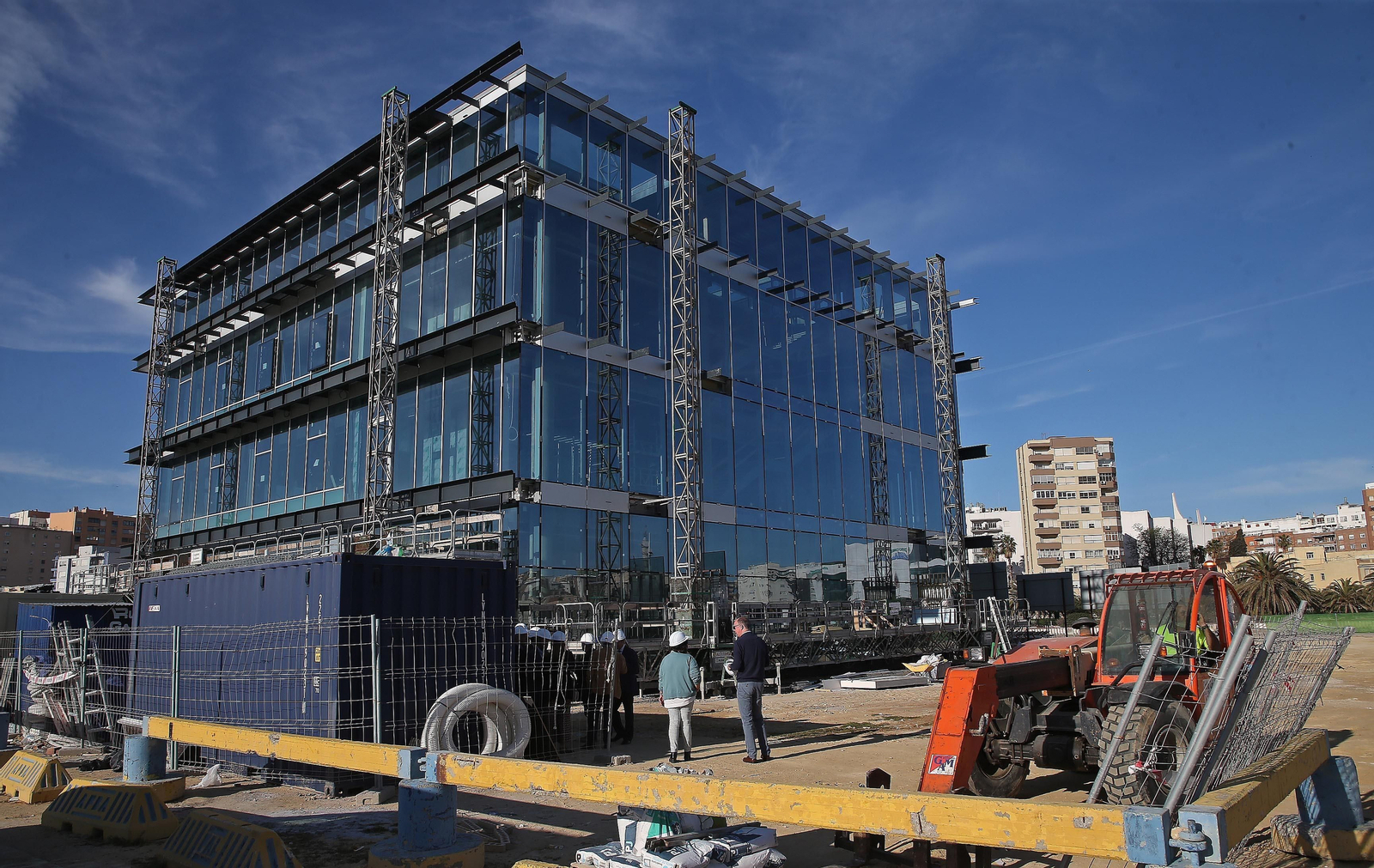 Fotos de la visita a las obras del Centro de Innovación de la UCA del Lago Marítimo en Algeciras