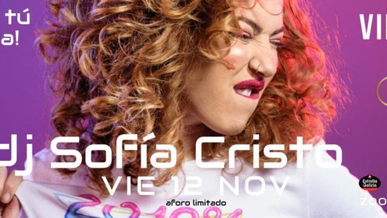 Sofía Cristo en Zoom el 12 de noviembre