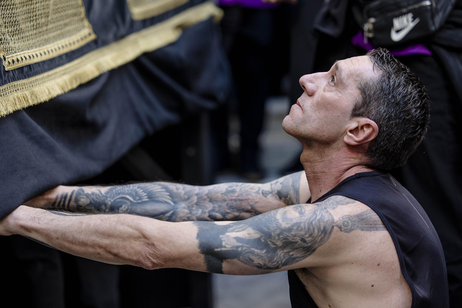 Imágenes de la cofradía de Siete Palabras en la Semana Santa de Cádiz 2023