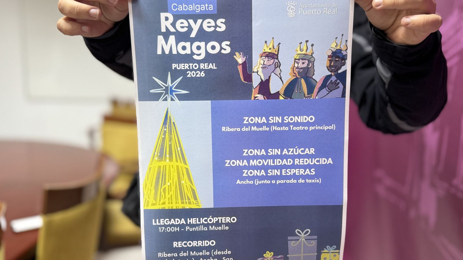 Un cartel anunciador de la cabalgata