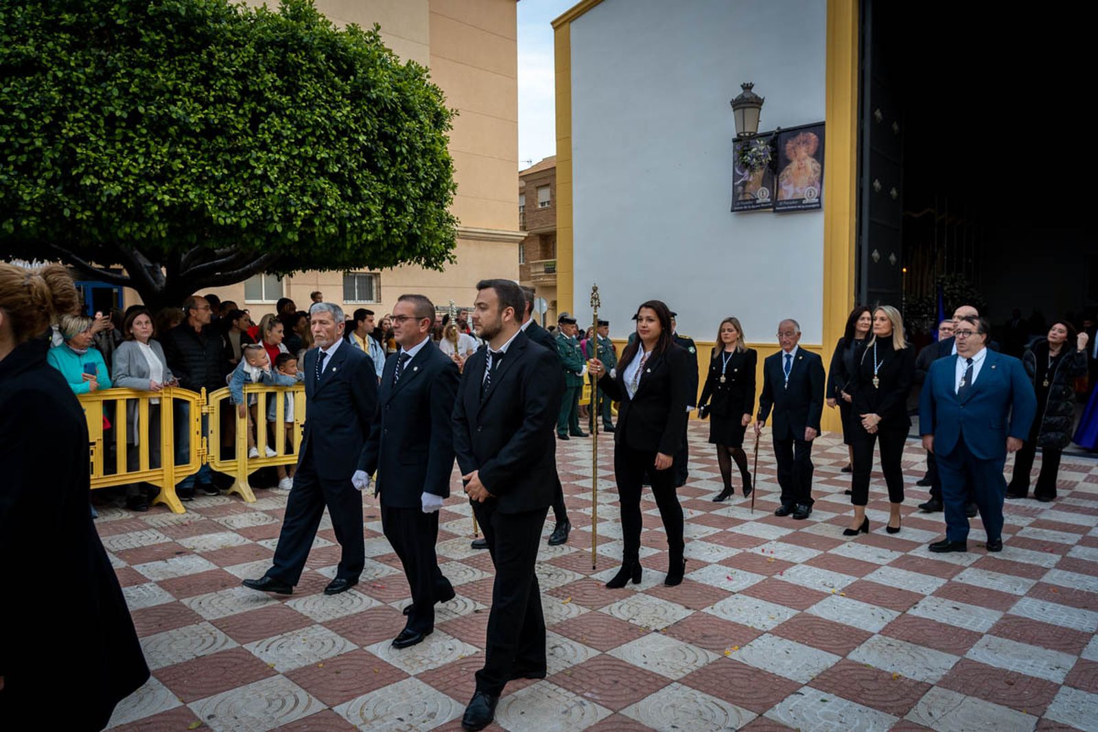 La procesión del Jueves Santo en el Parador de las Hortichuelas, en imágenes