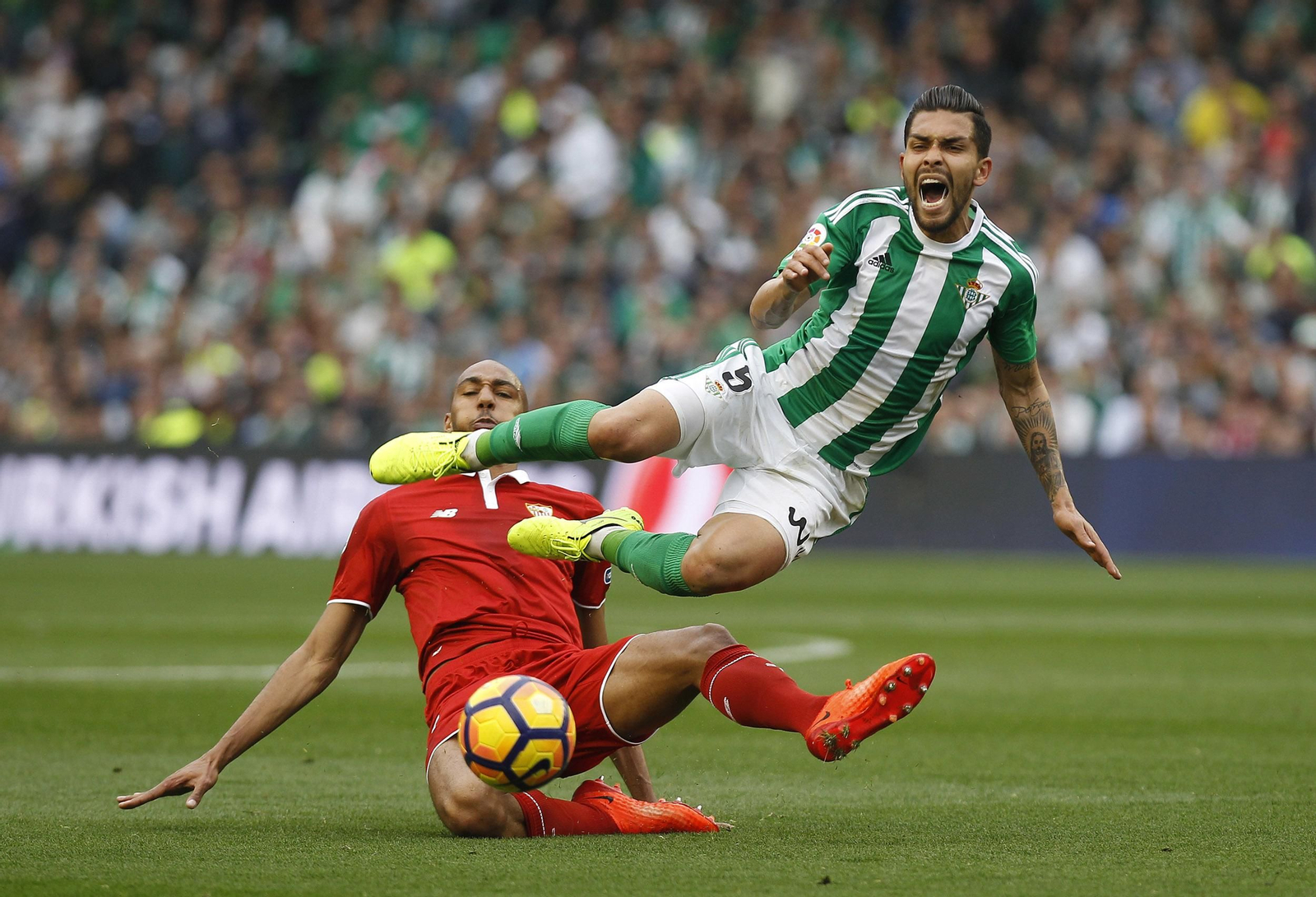 El Betis-Sevilla, en imágenes