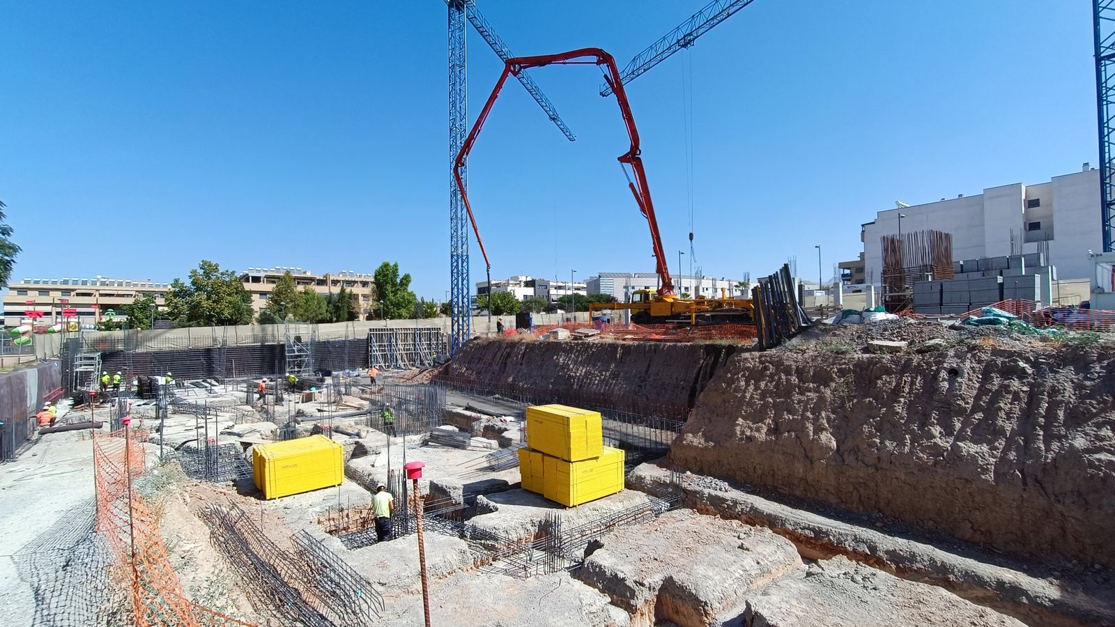 Obras de la nueva residencia de Maracena