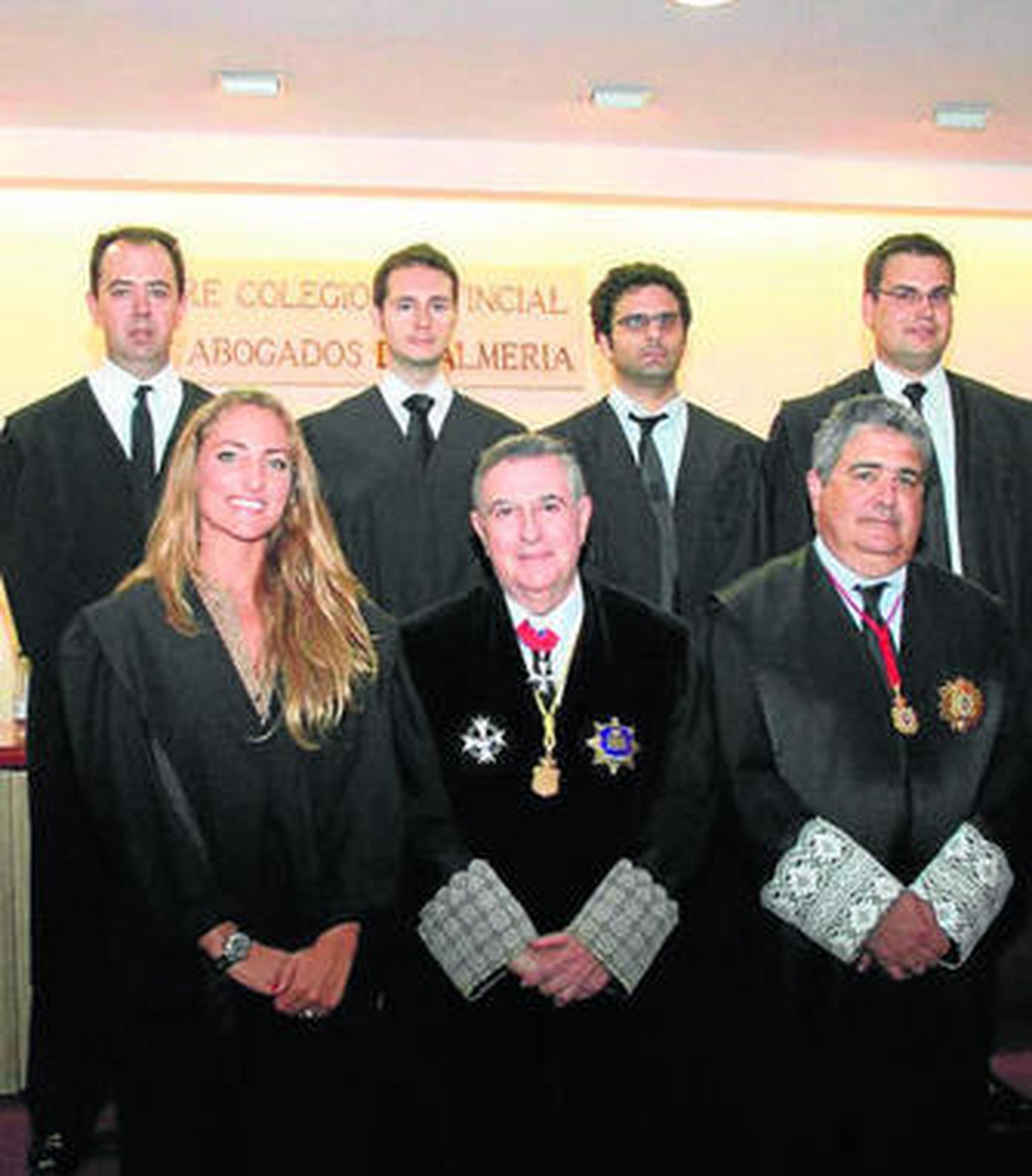 Los cinco letrados que se incoporan a la abogacía.