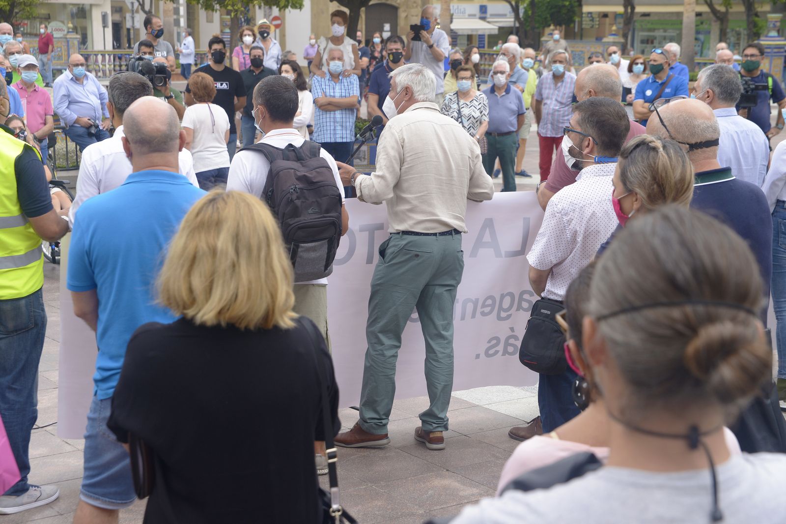 Fotos de la concentración contra el narcotráfico en Algeciras.