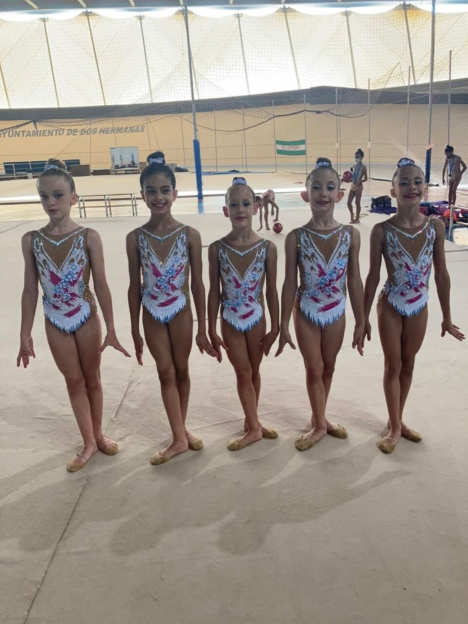 Algunas de las representantes del GR Huelva en tierras sevillanas.