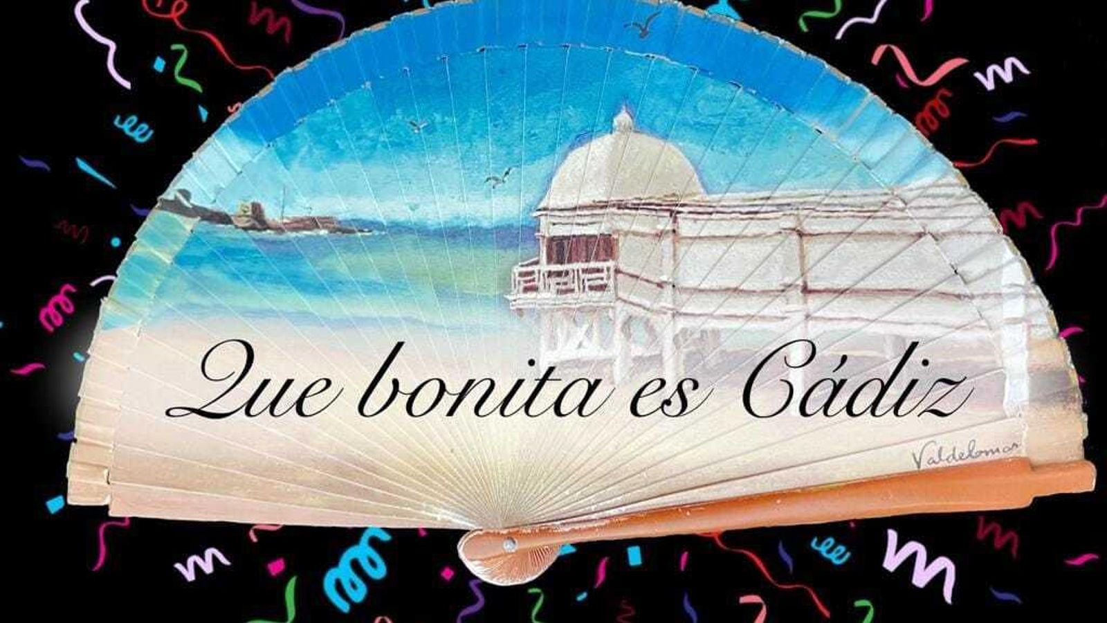 El cartel de la comparsa 'Qué bonita es Cádiz'.