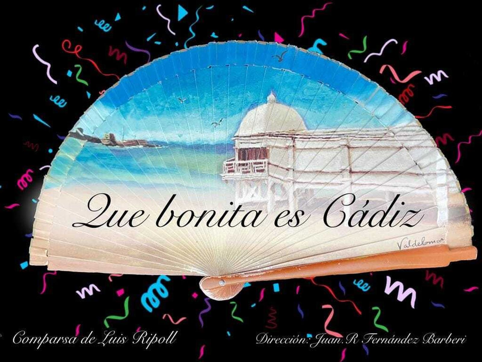 El cartel de la comparsa 'Qué bonita es Cádiz'.