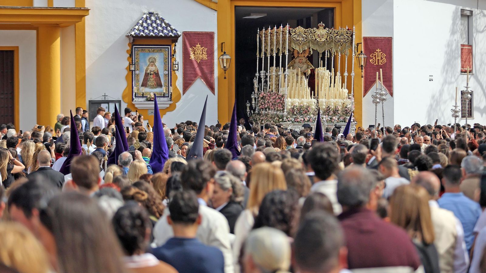 Hermandad de la Candelaria de Jerez durante la pasada Semana Santa.