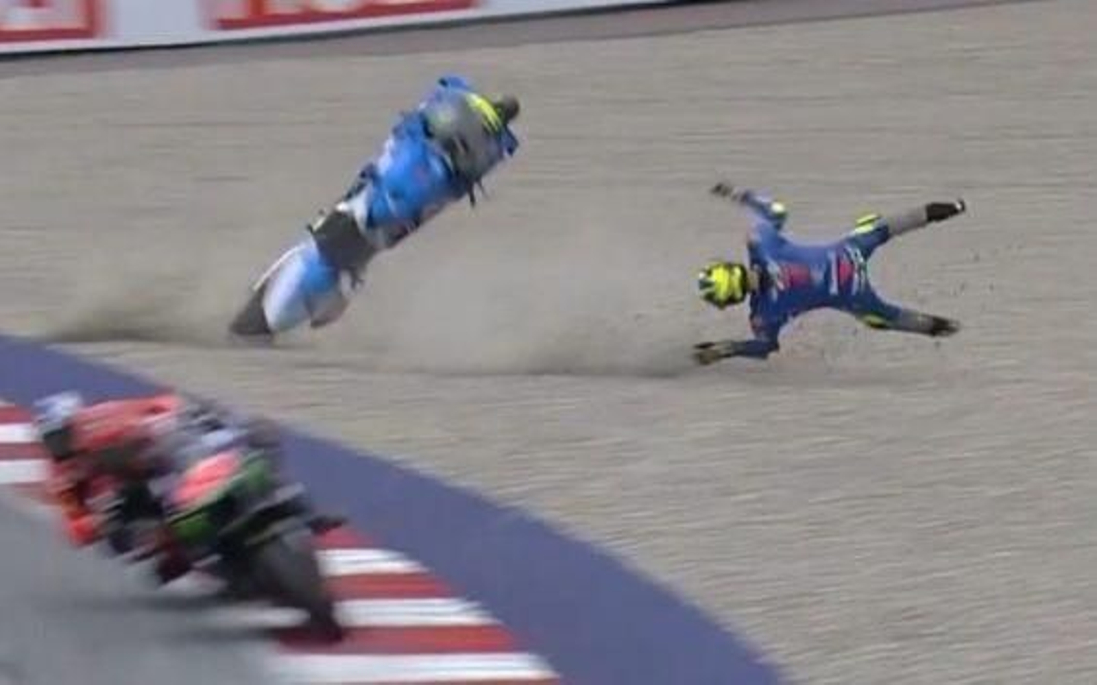 Momento de la volada de Joan Mir.