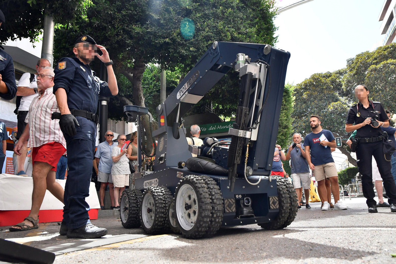 Un robot de los utilizados habitualmente por los Tedax de la Policía