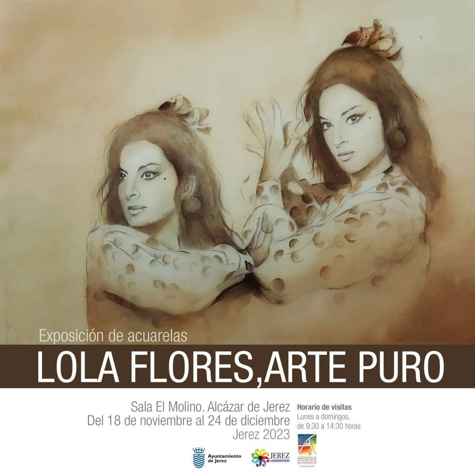 Exposición de acuarelas de Lola Flores