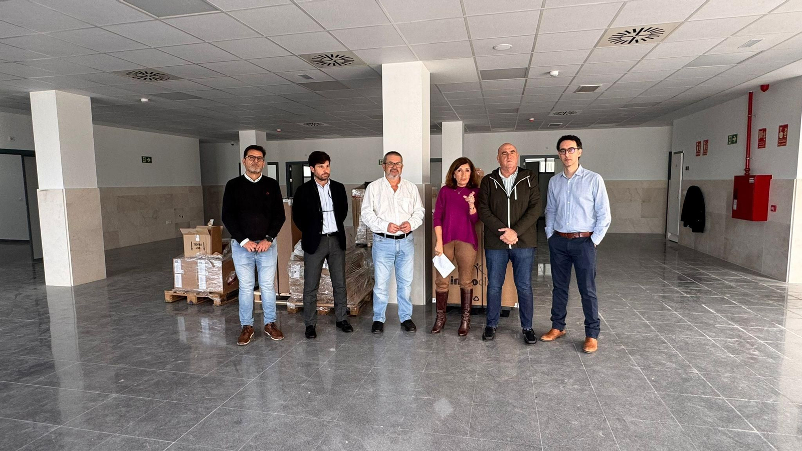 Visita de la delegada de Sanidad a las obras del hospital