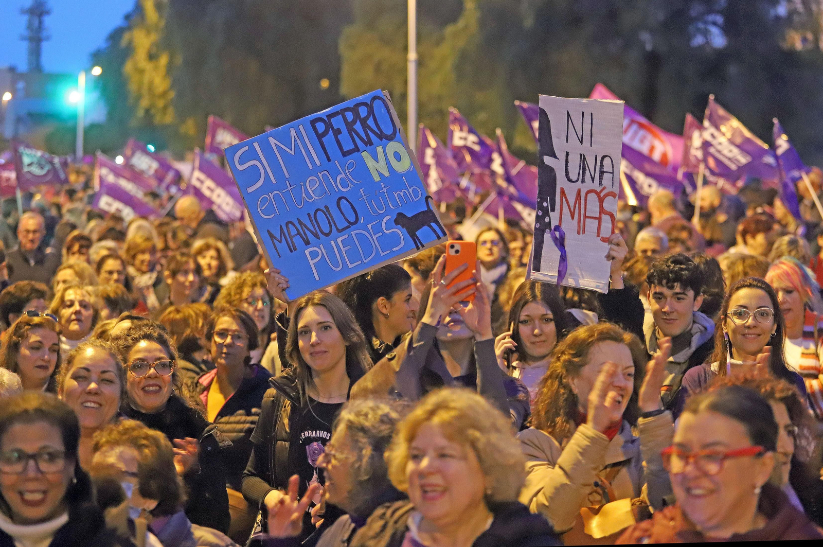 Imágenes de la manifestación del 8 de marzo, Día Internacional de la Mujer