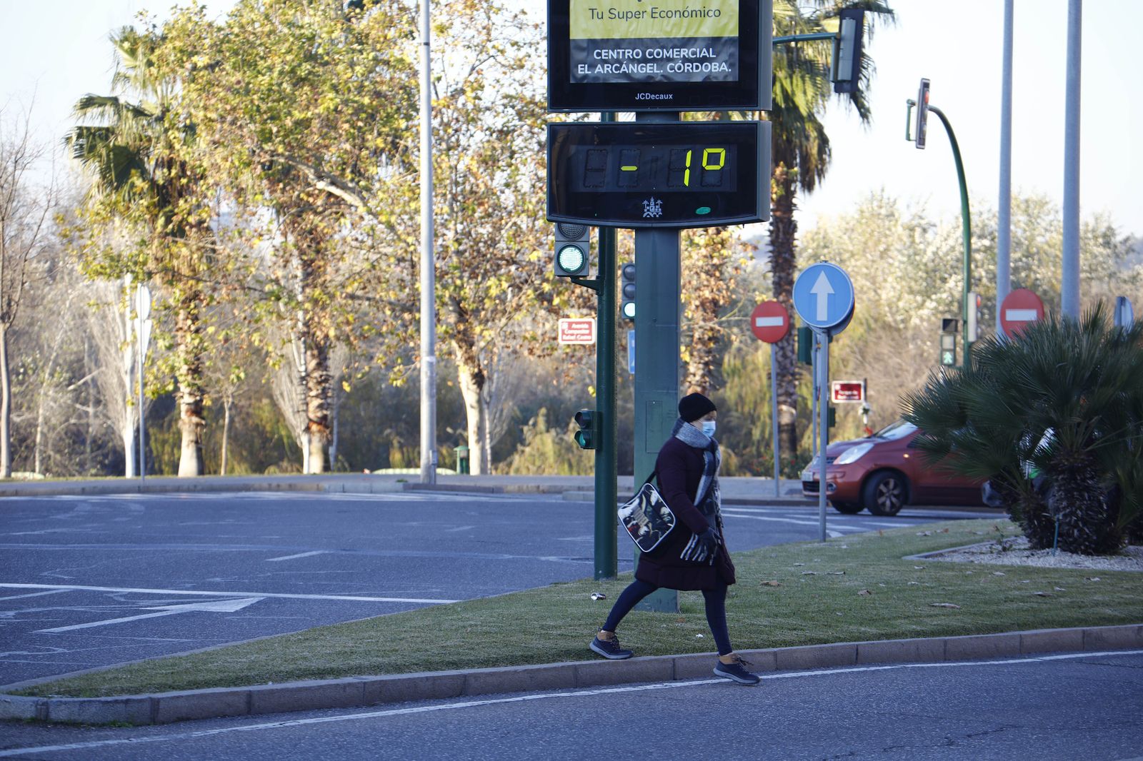 Las fotos de una gélida mañana en Córdoba con aviso amarillo por frío