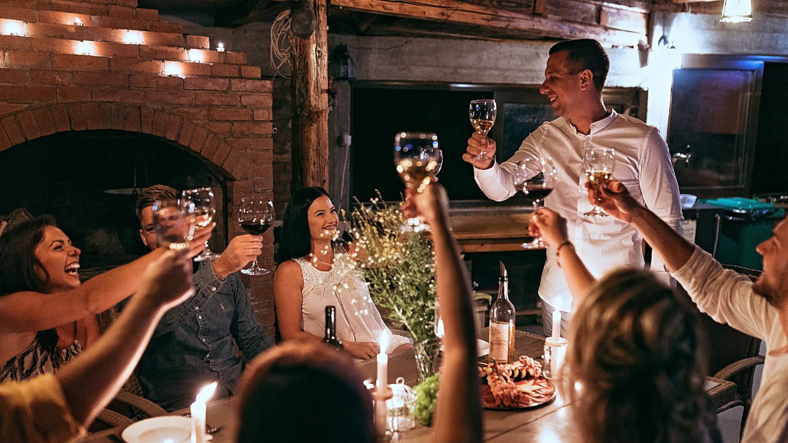 Una celebración navideña.