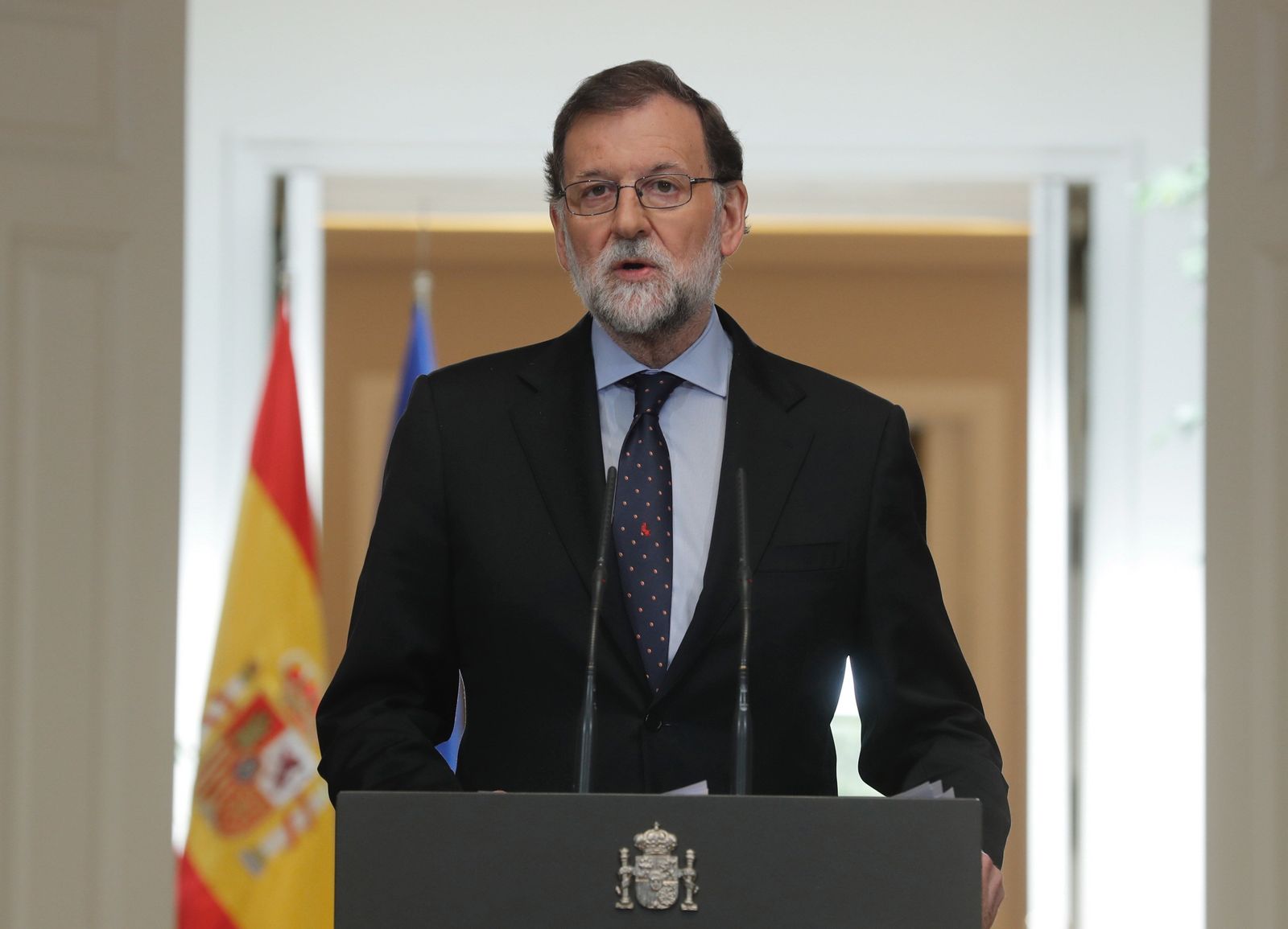 Mariano Rajoy, durante una comparecencia en Madrid esta semana.