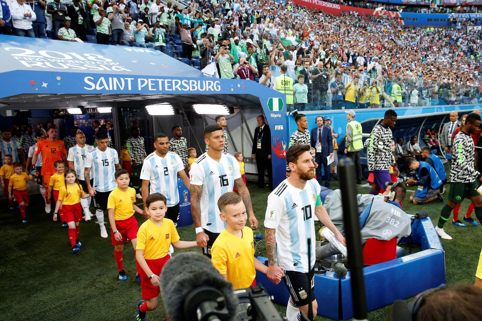 Las imágenes del Nigeria-Argentina