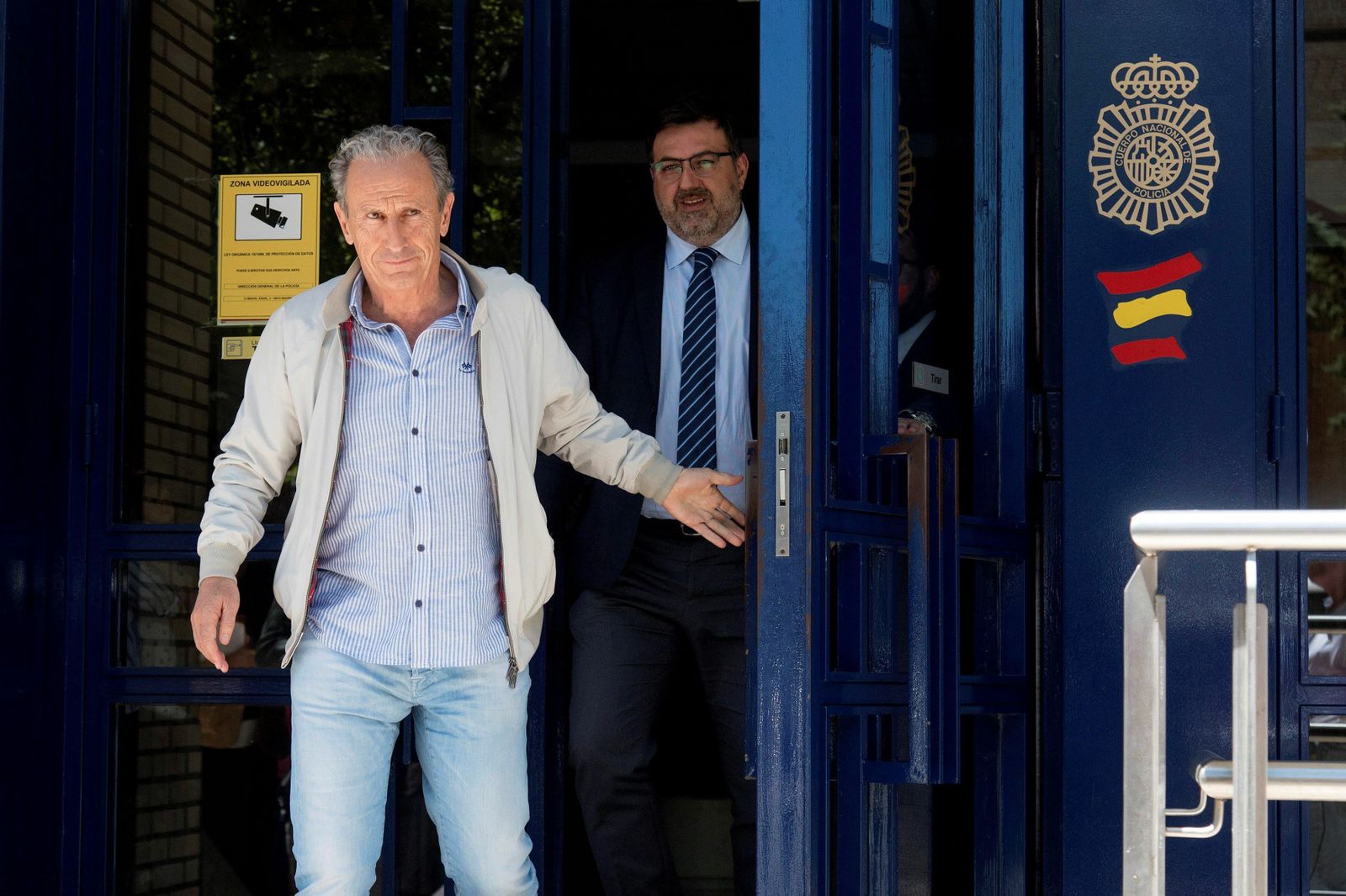 José Antonio Martín 'Petón', consejero delegado del Huesca, tras testificar voluntariamente ante la Policía.