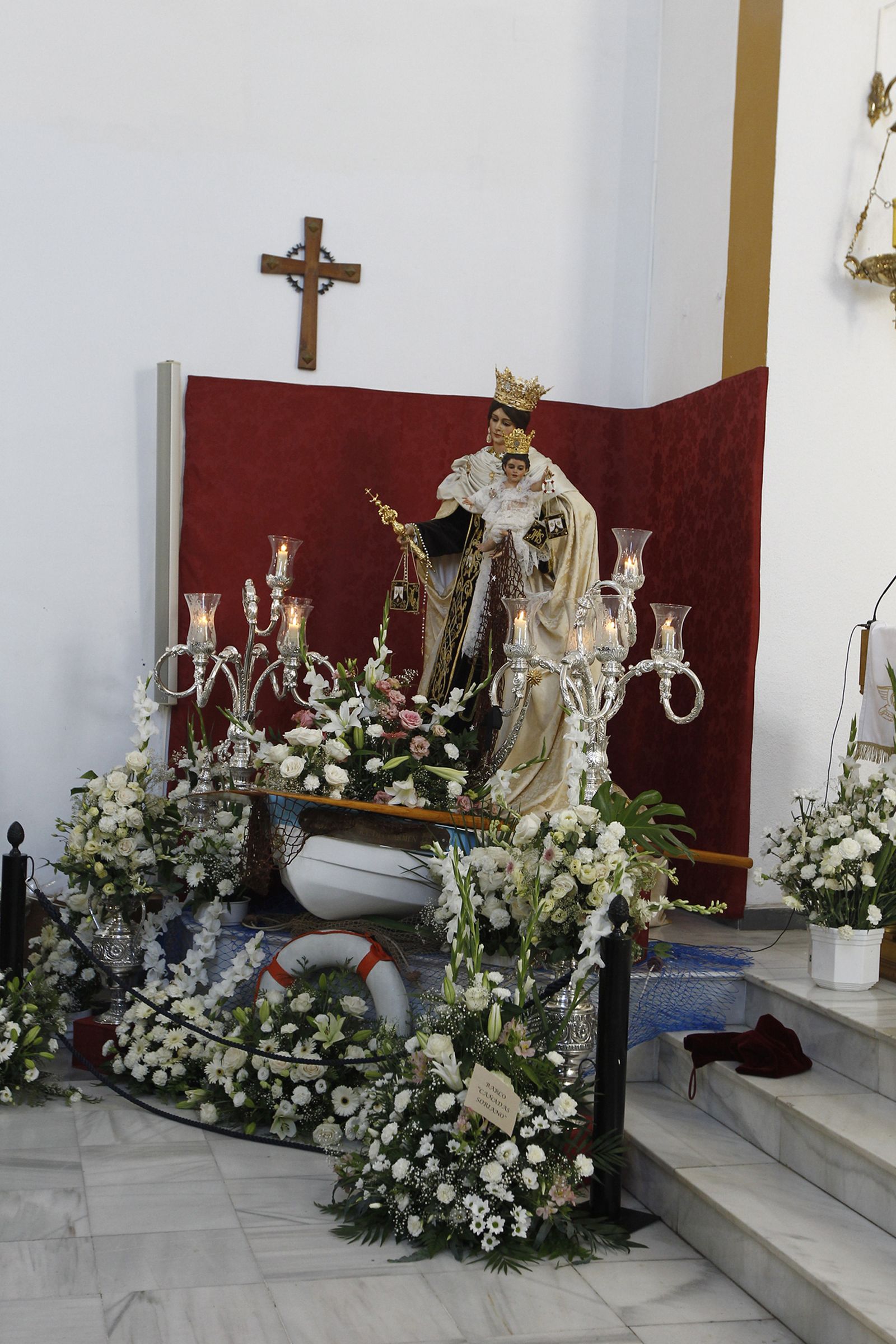 Fotogalería de la misa en honor a la Virgen del Carmen. Iglesia de San Roque. Almería