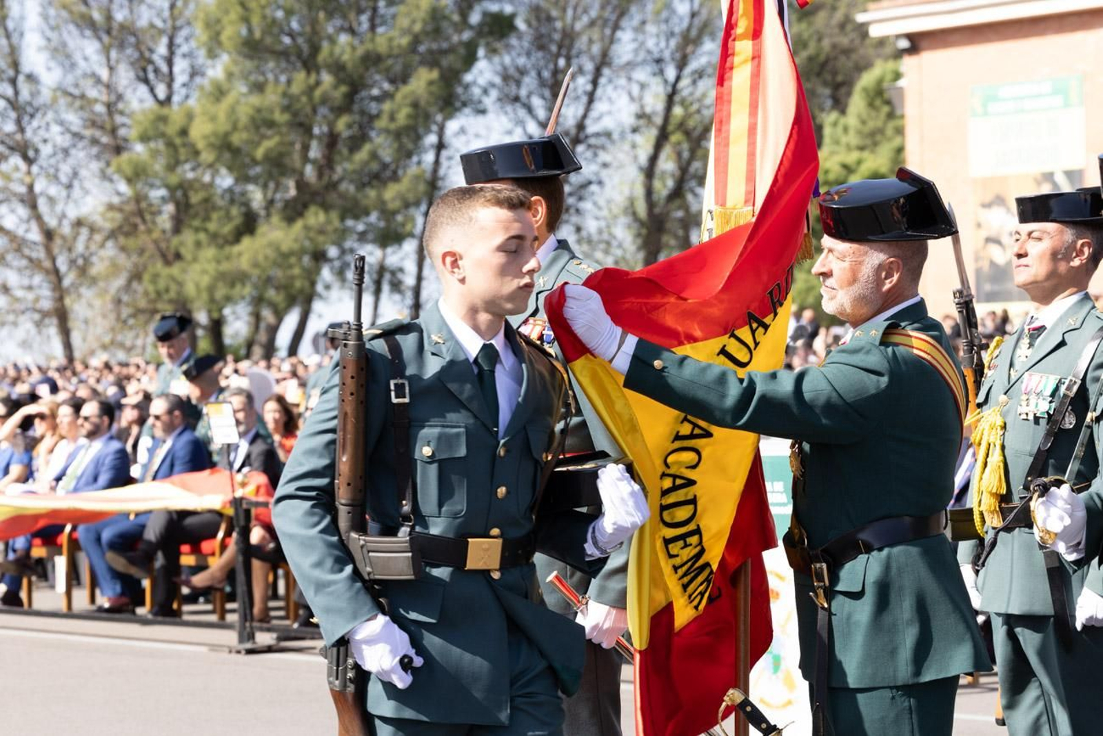 Acto de jura de bandera de la 130ª promoción de guardias civiles de la Academia de Baeza