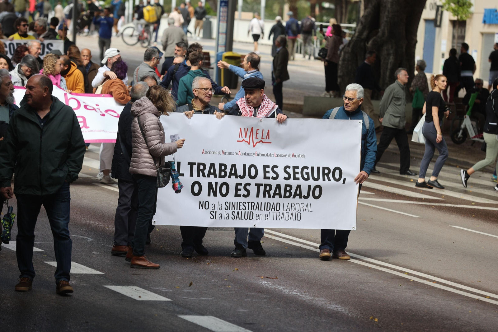 La manifestación del 1 de mayo en Málaga, en fotos