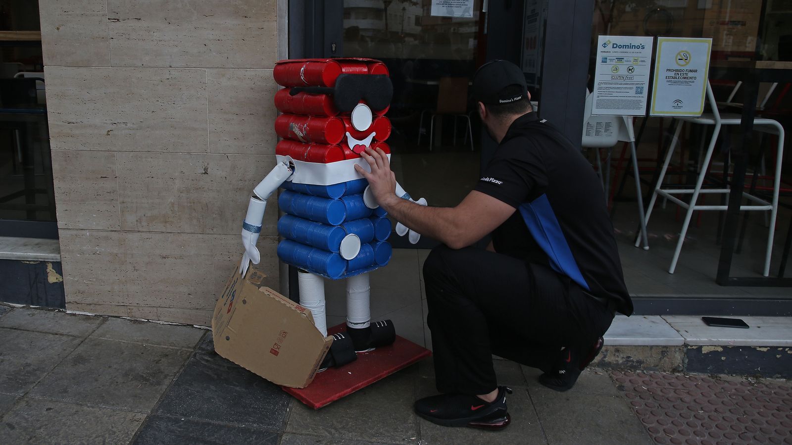 Fotos del arrastre de latas en Algeciras