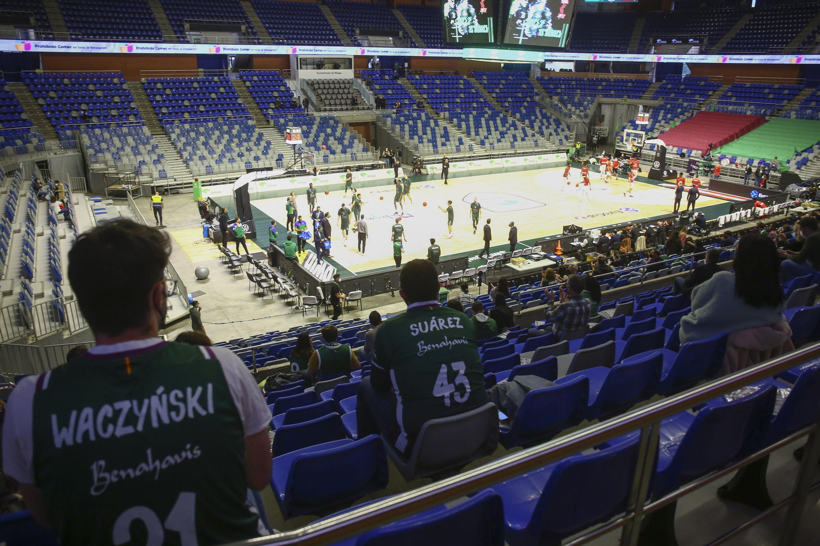 Las fotos del Unicaja-Mónaco, con el regreso del público al Carpena