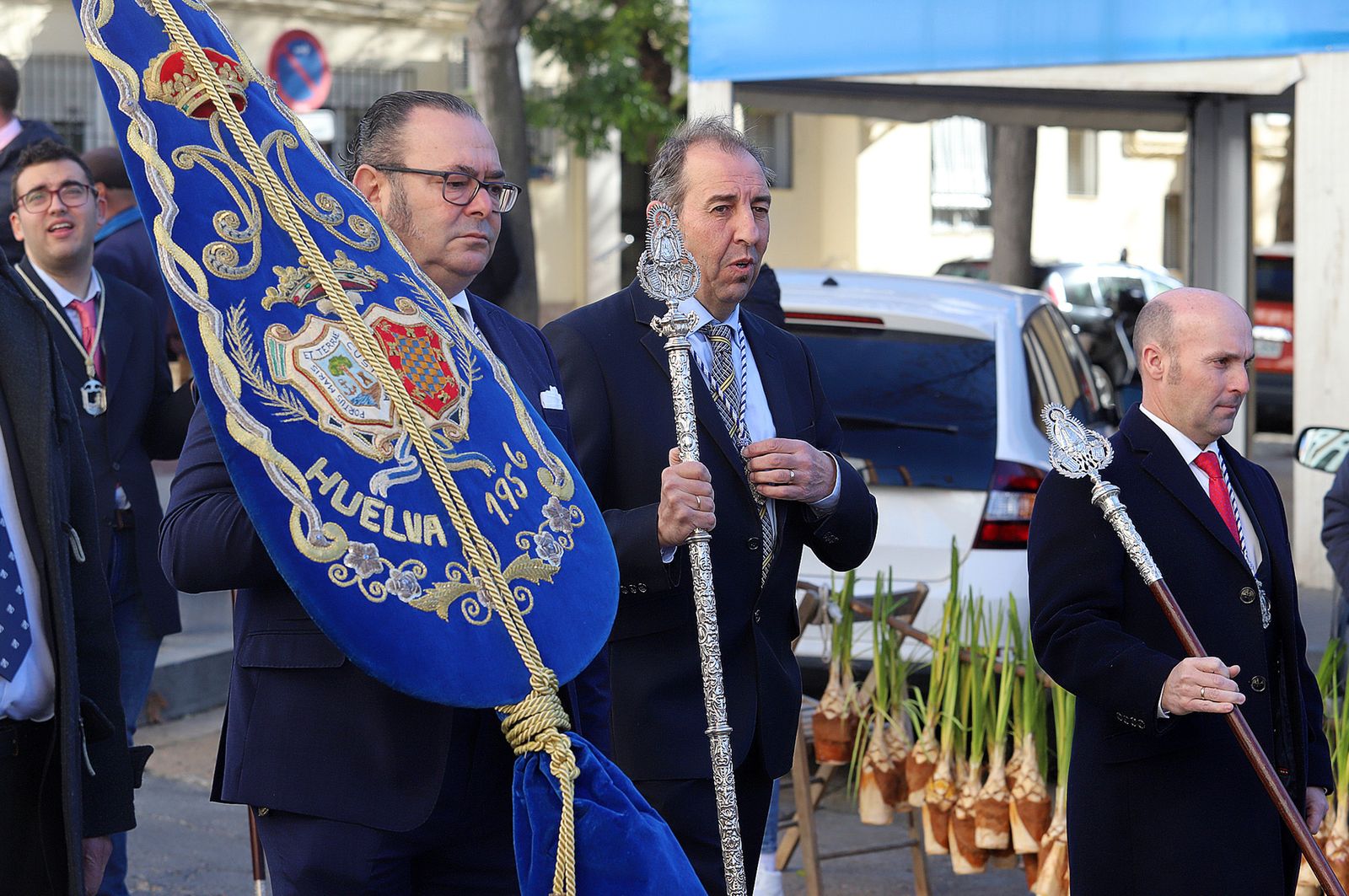Imágenes del ambiente en la procesión de San Sebastián