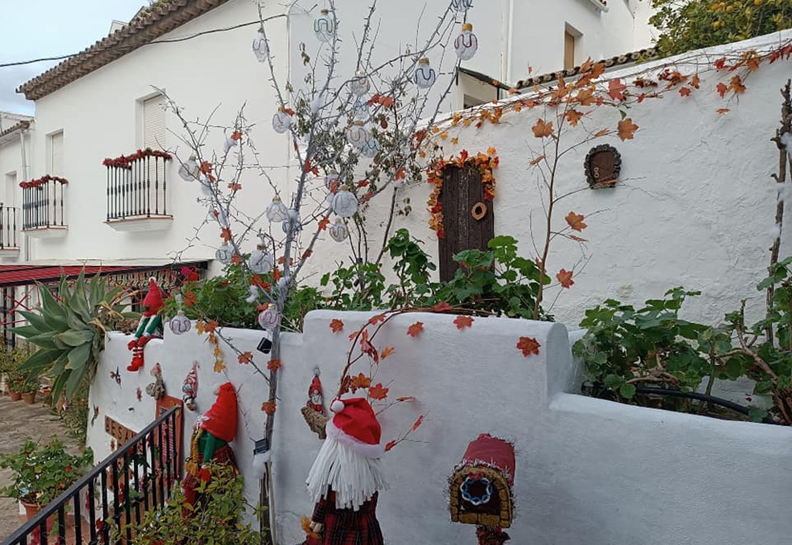 Decoración navideña de El Rincón del Beso