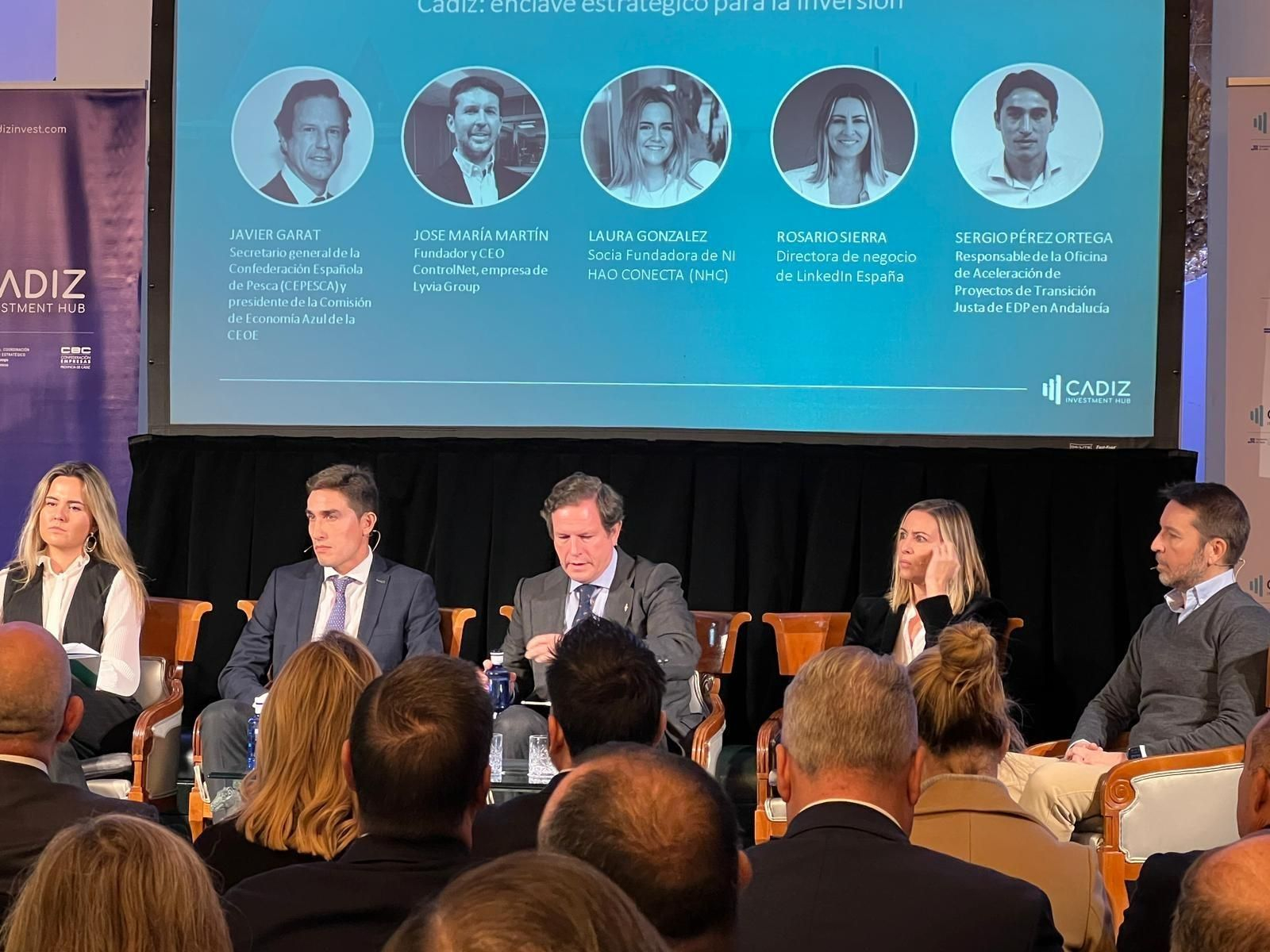 Participantes en el I Foro de Inversión de Cádiz Investment Hub.