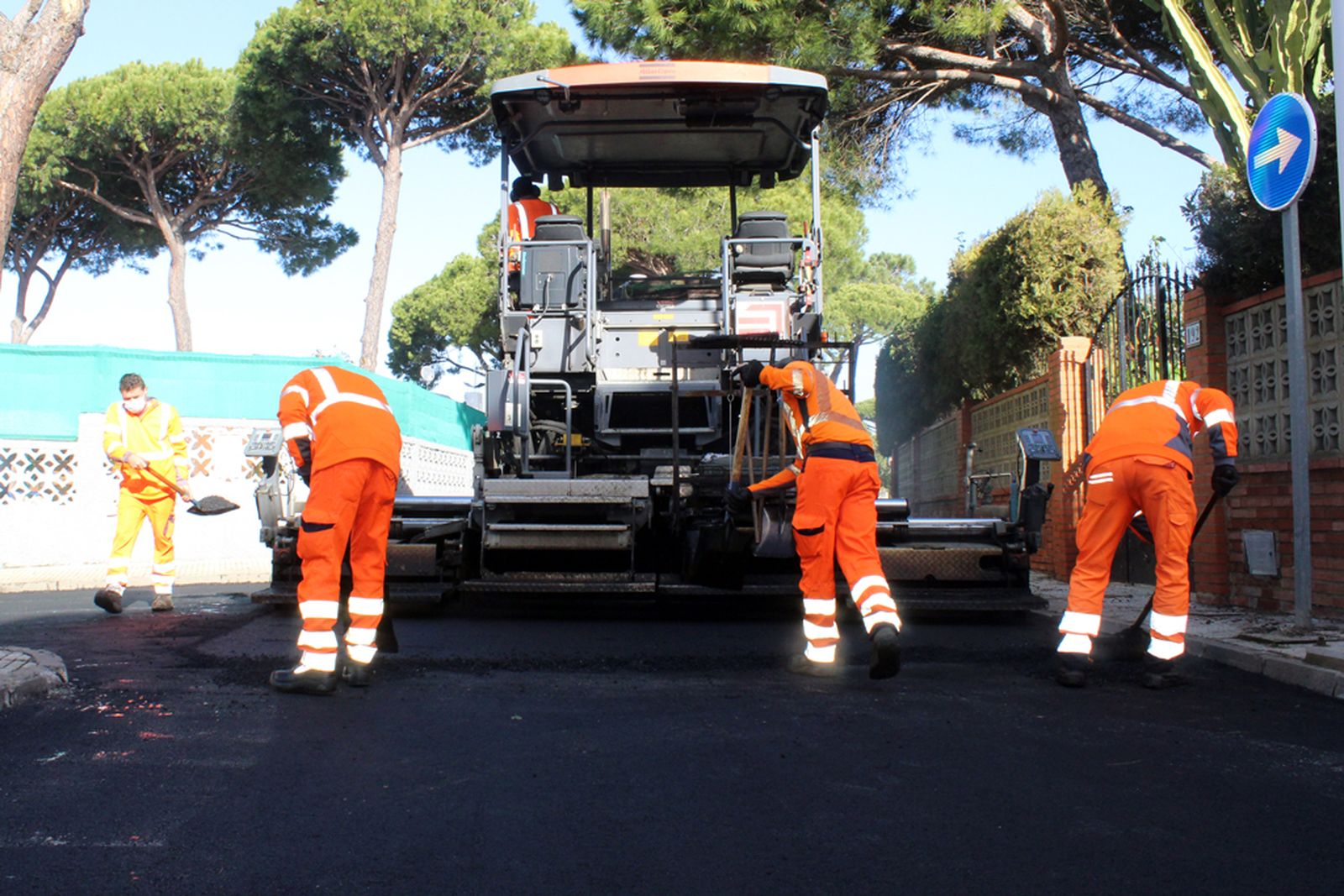 Obras en la calle Betis.