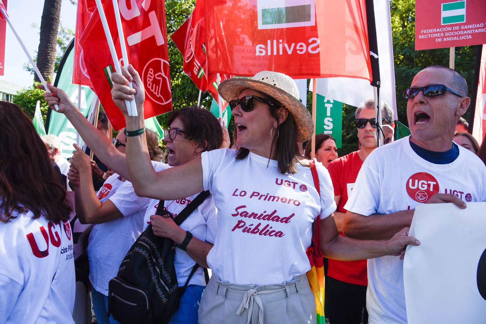 Protesta por la sanidad pública en Andalucía