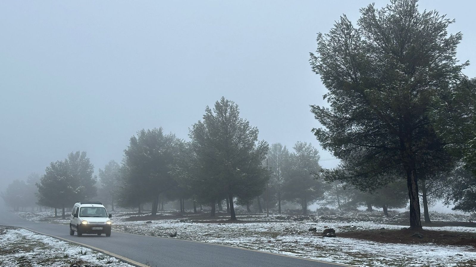 Estado de las carreteras en Granada tras el paso de la nieve