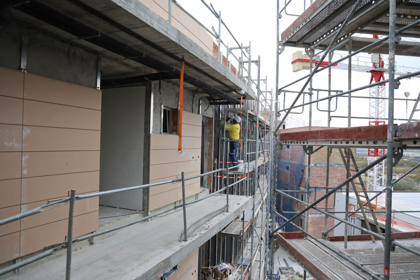 Construcción de vivienda en imagen de archivo.