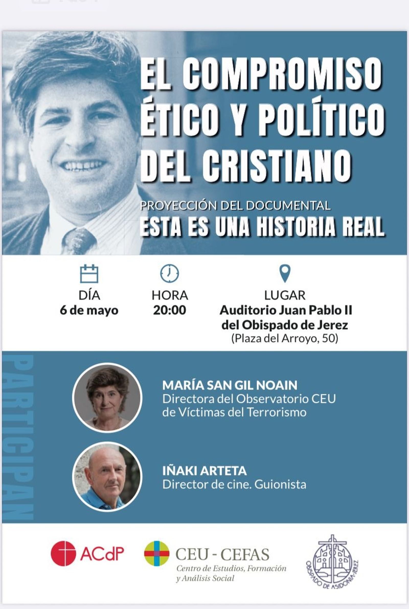 Cartel de la cita de este martes, 6 de mayo, en Jerez.