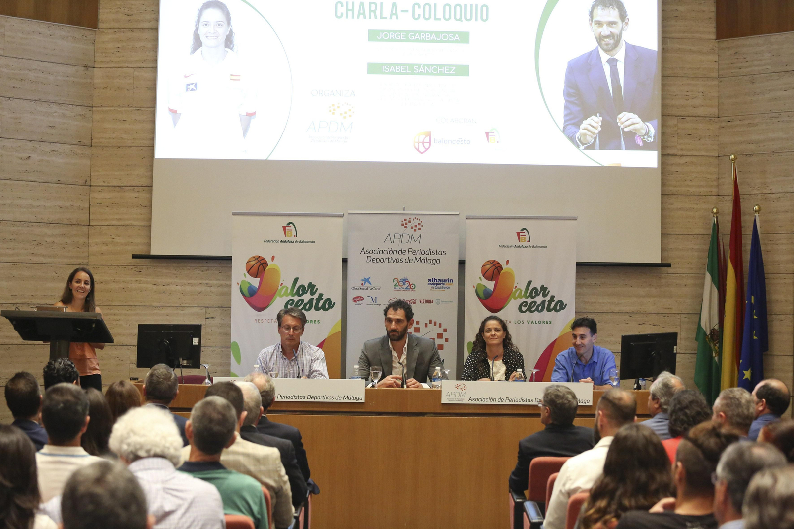 Las fotos de la visita de Jorge Garbajosa a Málaga