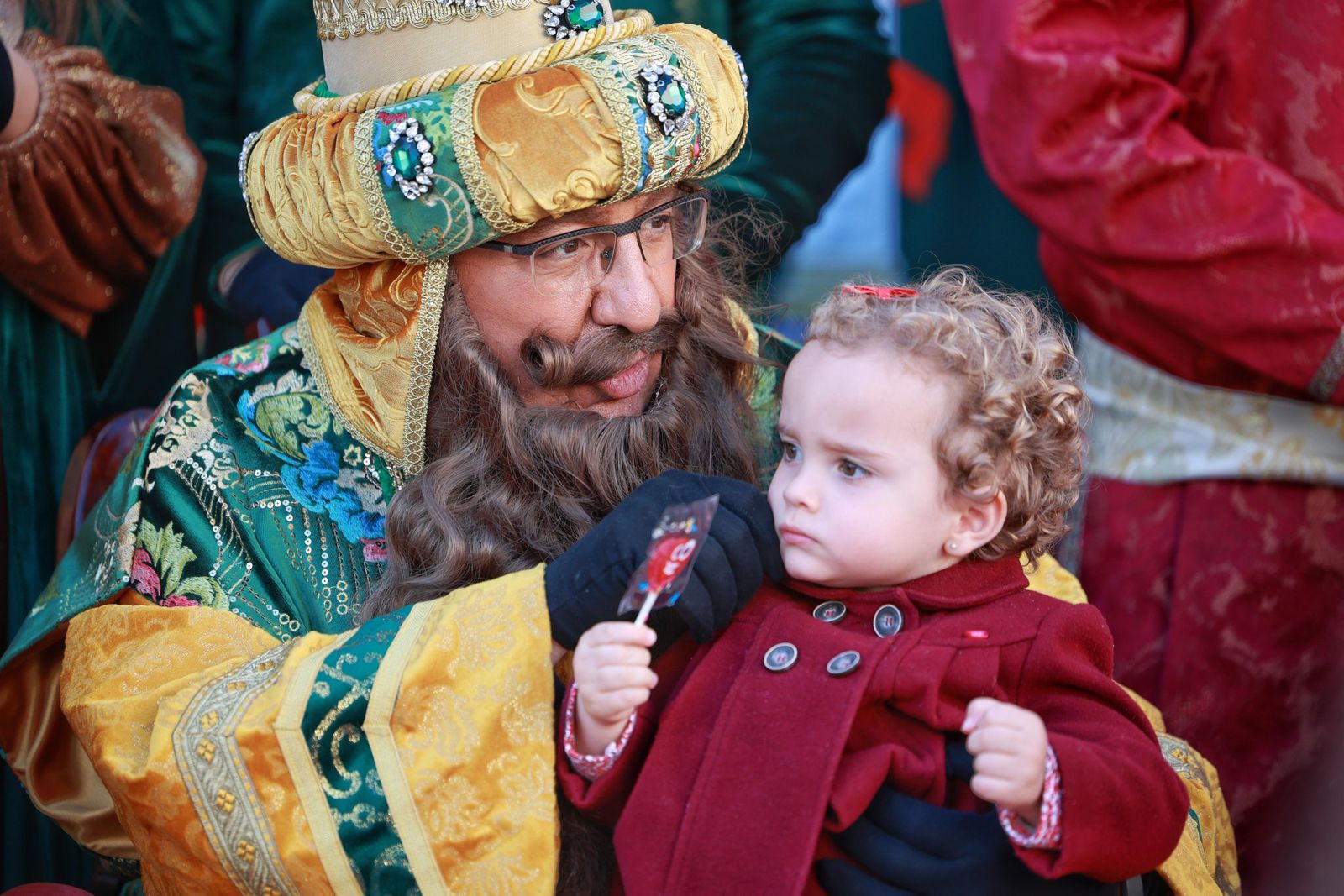 Las imágenes de la visita de los Reyes Magos a Cádiz